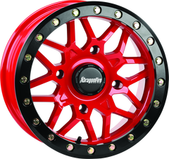 DragonFire Racing Typhon Wheel 14X7 4/156 5+2 +10 Machined Red 523203