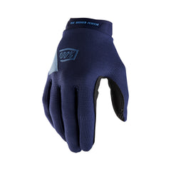 100-PERCENT RIDECAMP GLOVES NAVY/SLATE BLUE LG