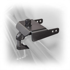 Black powder-coated universal air pumper bracket