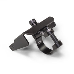 Black powder-coated universal air pumper bracket