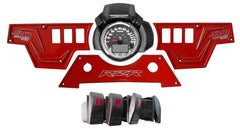 XP 1000 3 piece Dash Panel Red with switches