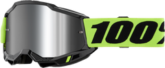 100-PERCENT ACCURI 2 GOGGLE NEON YELLOW MIRROR SILVER LENS