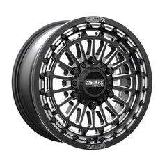 Metal FX Delta 6R Beadlock | Satin Black Contrast Cut