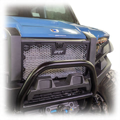 Installed grille insert on Polaris