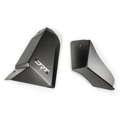 Protective shields for front air conditioning lines on Polaris Xpedition