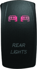 DragonFire Racing Lighted Switch Rear Light On/Off Red 521392
