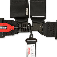 Simpson Racing Latch & Link Off-Road Recreational Harnesses 3-Inch Belt Width - Black Belt - Floor Mounting