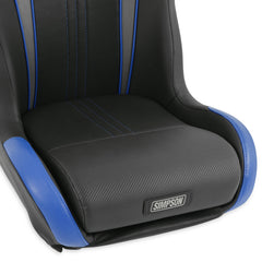Simpson Racing Vortex II Off-Road Suspension Seats Black / Blue PAIR