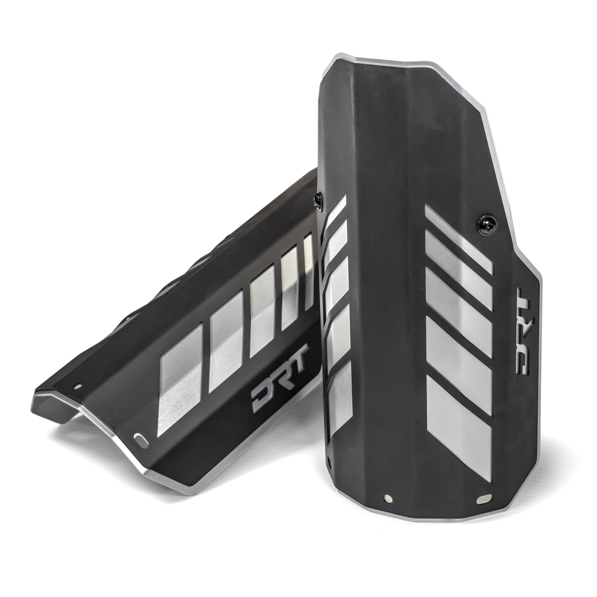 DRT rear aluminum shock guard kit for Can-Am Maverick R / X3, laser-cut 6061-T6 aluminum