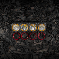 KC Bezel Ring KC FLEX ERA BAR Red 4PC 30579