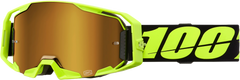 100-PERCENT ARMATIC GOGGLE NEON YLW MIRROR TRUE GOLD