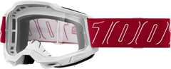 100-PERCENT ACCURI 2 GOGGLE REDLINE CLEAR LENS