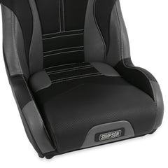 Simpson Racing Pro Sport Off-Road Suspension Seat Black/Charcoal/Gray