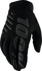 100-PERCENT BRISKER YOUTH GLOVES BLACK LG
