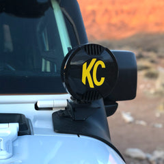 KC HiLiTES 6 inch SlimLite LED - Light Shield / Hard Cover - Black 5109