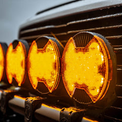 KC HiLiTES SlimLite 8 In. LED - Light Shield - Driving - Amber 5211