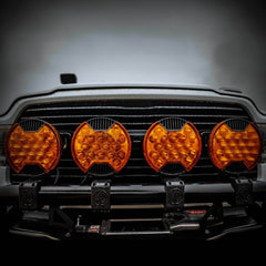 KC HiLiTES SlimLite 8 In. LED - Light Shield - Driving - Amber 5211