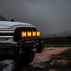 KC HiLiTES SlimLite 8 In. LED - Light Shield - Driving - Amber 5211