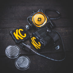 KC HiLiTES FLEX ERA 1 - Light Cover - Black / Yellow KC Logo 5328
