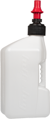 Tuff Jug Utility Container White With Red Cap 5 Gal
