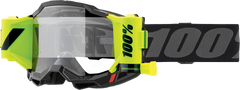 100-PERCENT ACCURI 2 FORECAST GOGGLE BLACK CLEAR LENS
