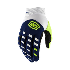 100-PERCENT AIRMATIC GLOVES NAVY/WHITE LG