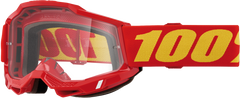 100-PERCENT ACCURI 2 GOGGLE RED CLEAR LENS