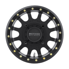 Method MR401 UTV Beadlock 14x7 / 5+2/38mm Offset / 4x136 / 106mm CB Matte Black Wheel MR40147047552B