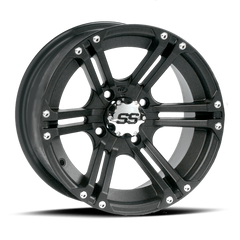 ITP SS 212 14x6 / 4x110 BP / 4+2 Offset Black Wheel 1428372536B