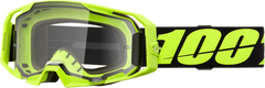 100-PERCENT ARMATIC GOGGLE NEON YELLOW CLEAR LENS