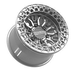 Mayhem 6R Beadlock | Gloss Silver Machined