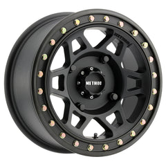 Method MR405 UTV Beadlock 15x7 / 4+3/13mm Offset / 4x136 / 106mm CB Matte Black Wheel MR40557047543B