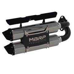 MBRP Polaris Stacked Dual Slip-on Muffler. AT-9522PT