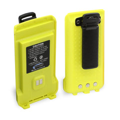 Rugged GMR2 Replacement Battery with 12v Charge Port and Belt Clip - Safety Yellow