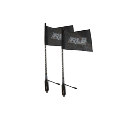 RLB Motorsports 2" SINGLE LED Whips Bluetooth RGB- Carbon Fiber
