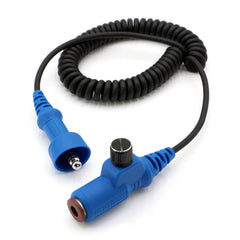 Rugged Headset and Helmet Kit Extension Cable with Volume Control - STX Stereo