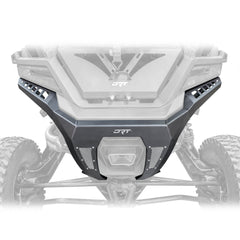 Steel rear bumper with aluminum mesh inserts for RZR Pro R