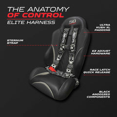 2" & 3" 4 point Harness - Elite Series Race Latch "EZ" Adjust Racing Harness