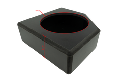 UTV Stereo '17+ Can-Am® X3 Rear Low-Profile Passenger Side 10” Subwoofer Enclosure – Unloaded | UTVS-X3-ENC-LP-RPASS