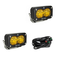 Baja Designs S2 Pro Black LED Auxiliary Light Pod Pair 487815