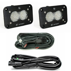 Baja Designs S2 Sport Black Flush Mount LED Light Pod Reverse Kit 547808