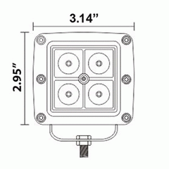 Cube Flood Light - AJK Offroad