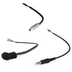 Rugged Peltor 4-Conductor Helmet Kits - Mic / 1/8 Ear Bud Jack / Straight