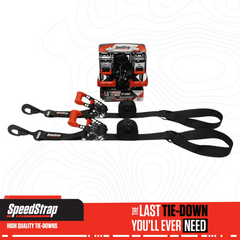 SpeedStrap 1.5" UTV Wheel Lasso Tie-Down (2 Pack) - Black 15240-2