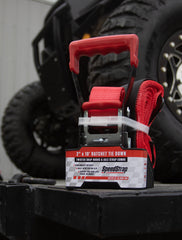 SpeedStrap Ratchet 2 in. x 10 ft. Tie Down w/ Twisted Snap Hooks and Axle Strap (Red) 27013