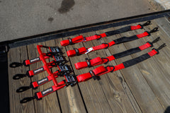 SpeedStrap Ratchet 2 in. x 10 ft. Tie Down w/ Twisted Snap Hooks and Axle Strap (Red) 27013