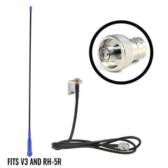 Rugged External Headset Antenna Kit with BNC Connector for Handheld Radios - For R1 / GMR2 PLUS / RDH16 / RDH-X / ABH7