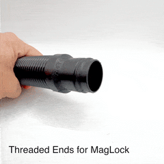 Rugged Ultra Flex Expandable Helmet Air Pumper Hose - 2 to 6 Feet
