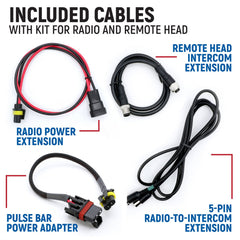 Rugged Polaris Xpedition - Radio and Remote Head Intercom Mount Kit - For Radio Only
