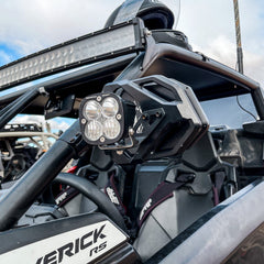 Chupacabra Cuero Race Mirror Light Combo in Black